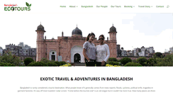 Desktop Screenshot of bangladeshecotours.com