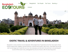 Tablet Screenshot of bangladeshecotours.com